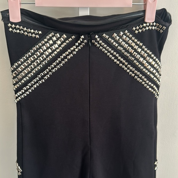 Guess Black with Silver Beading Detail Tube Top Dress, Size 4 - Picture 5 of 9